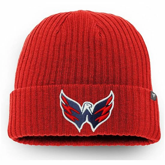 Men's Fanatics Branded Red Washington Capitals Core Primary Logo Cuffed Knit Hat Men's Fanatics Branded Red Washington Capitals Core Primary Logo Cuffed Knit Hat -Metaverse shop unnamed file 7974