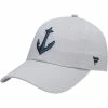 Men's Fanatics Branded Gray Seattle Kraken Secondary Logo Adjustable Hat