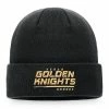 Men's Fanatics Branded Black Vegas Golden Knights Authentic Pro Locker Room Cuffed Knit Hat -Metaverse shop unnamed file 7987