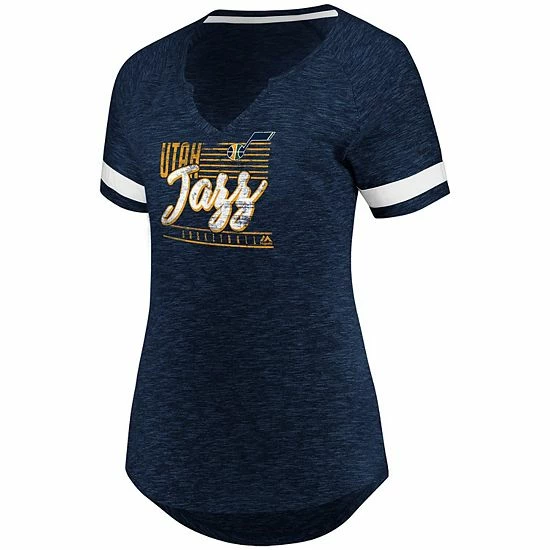 Women's Fanatics Branded Navy/White Utah Jazz Showtime Winning With Pride Notch Neck T-Shirt Women's Fanatics Branded Navy/White Utah Jazz Showtime Winning With Pride Notch Neck T-Shirt -Metaverse shop unnamed file 8013