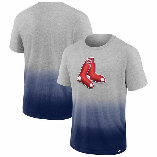 Men's Fanatics Branded Heathered Gray/Heathered Navy Boston Red Sox Iconic Team Ombre Dip-Dye T-Shirt Men's Fanatics Branded Heathered Gray/Heathered Navy Boston Red Sox Iconic Team Ombre Dip-Dye T-Shirt -Metaverse shop unnamed file 8018