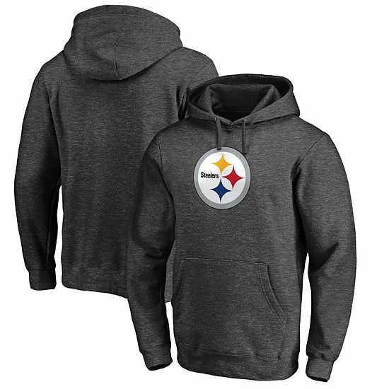 Men's Fanatics Branded Heathered Charcoal Pittsburgh Steelers Team Logo Pullover Hoodie Men's Fanatics Branded Heathered Charcoal Pittsburgh Steelers Team Logo Pullover Hoodie -Metaverse shop unnamed file 8027