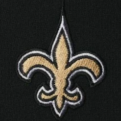 Men's Fanatics Branded Black/Gold New Orleans Saints Big & Tall Polyester Quarter-Zip Raglan Jacket -Metaverse shop unnamed file 803