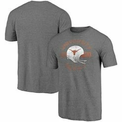 Men's Fanatics Branded Heathered Gray Texas Longhorns Throwback Helmet Tri-Blend T-Shirt 3 Men's Fanatics Branded Heathered Gray Texas Longhorns Throwback Helmet Tri-Blend T-Shirt -Metaverse shop unnamed file 8060
