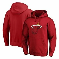 Men's Fanatics Branded Red Miami Heat Primary Team Logo Pullover Hoodie -Metaverse shop unnamed file 8064