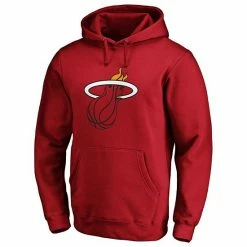 Men's Fanatics Branded Red Miami Heat Primary Team Logo Pullover Hoodie -Metaverse shop unnamed file 8065