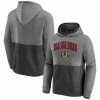 Men's Fanatics Branded Heathered Gray/Black Chicago Blackhawks Block Party Classic Arch Signature Pullover Hoodie -Metaverse shop unnamed file 8067