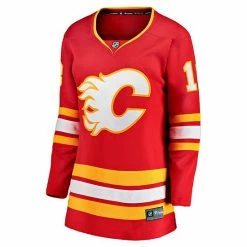 Women's Fanatics Branded Johnny Gaudreau Red Calgary Flames 2020/21 Home Premier Breakaway Player Jersey -Metaverse shop unnamed file 8080