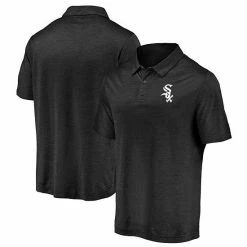 Men's Fanatics Branded Black Chicago White Sox Iconic Striated Primary Logo Polo -Metaverse shop unnamed file 8091