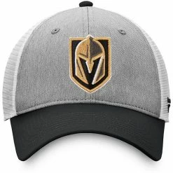 Men's Fanatics Branded Gray/Black Vegas Golden Knights Trucker Snapback Hat -Metaverse shop unnamed file 8121
