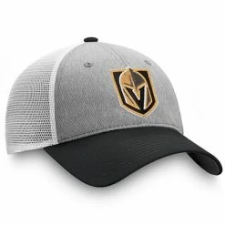 Men's Fanatics Branded Gray/Black Vegas Golden Knights Trucker Snapback Hat -Metaverse shop unnamed file 8122
