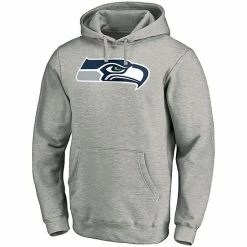 Men's Fanatics Branded Heathered Gray Seattle Seahawks Team Logo Pullover Hoodie -Metaverse shop unnamed file 8155
