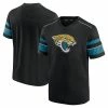 Men's Fanatics Branded Black Jacksonville Jaguars Textured Hashmark V-Neck T-Shirt -Metaverse shop unnamed file 8286
