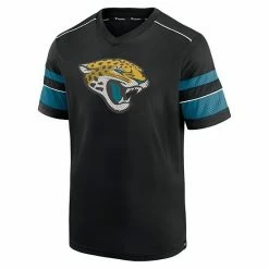 Men's Fanatics Branded Black Jacksonville Jaguars Textured Hashmark V-Neck T-Shirt -Metaverse shop unnamed file 8288