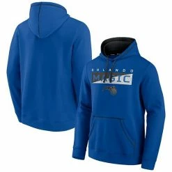 Men's Fanatics Branded Blue/Black Orlando Magic Split The Crowd Pullover Hoodie -Metaverse shop unnamed file 8291
