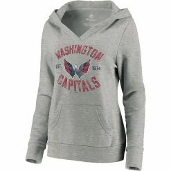Women's Fanatics Branded Heathered Gray Washington Capitals Heritage Pullover Hoodie 4 Women's Fanatics Branded Heathered Gray Washington Capitals Heritage Pullover Hoodie -Metaverse shop unnamed file 8300