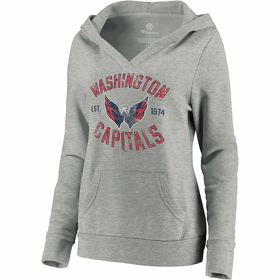 Women's Fanatics Branded Heathered Gray Washington Capitals Heritage Pullover Hoodie Women's Fanatics Branded Heathered Gray Washington Capitals Heritage Pullover Hoodie -Metaverse shop unnamed file 8300