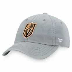 Men's Fanatics Branded Gray Vegas Golden Knights Core Primary Logo Adjustable Hat