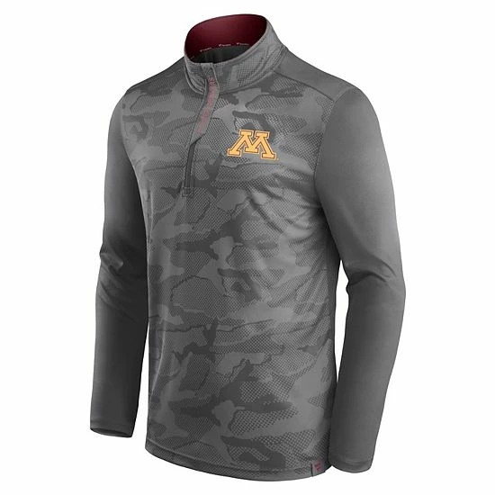 Men's Fanatics Branded Gray Minnesota Golden Gophers Depth Chart Camo Jacquard Quarter-Zip Jacket Men's Fanatics Branded Gray Minnesota Golden Gophers Depth Chart Camo Jacquard Quarter-Zip Jacket -Metaverse shop unnamed file 8326