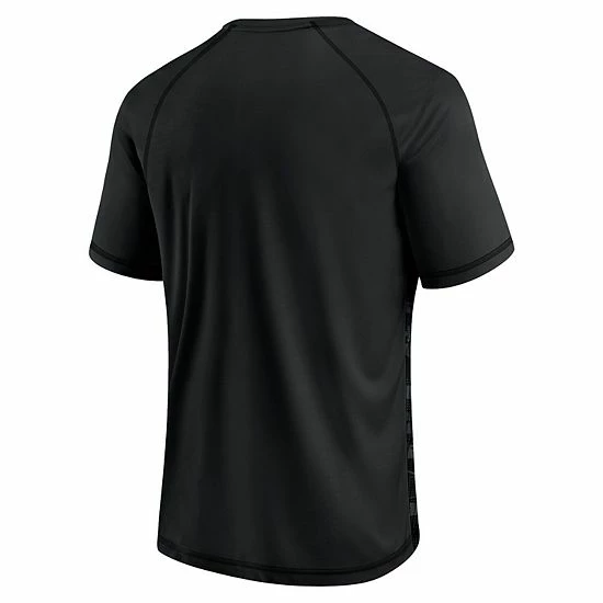 Men's Fanatics Branded Baltimore Ravens Blackout Hail Mary Raglan T-Shirt 6 Men's Fanatics Branded Baltimore Ravens Blackout Hail Mary Raglan T-Shirt - Image 4