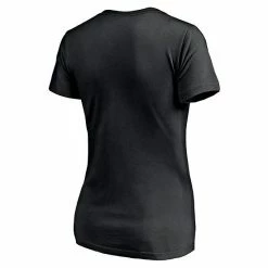 Women's Fanatics Branded Black New Jersey Devils Authentic Pro Alternate Logo V-Neck T-Shirt -Metaverse shop unnamed file 8352