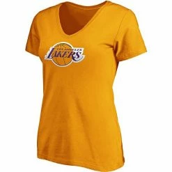 Women's Fanatics Branded Anthony Davis Gold Los Angeles Lakers Team Playmaker Name & Number V-Neck T-Shirt -Metaverse shop unnamed file 8372