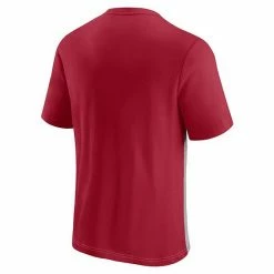 Men's Fanatics Branded Red/Heathered Gray Tampa Bay Buccaneers Colorblock T-Shirt -Metaverse shop unnamed file 8395