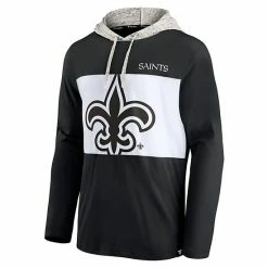 Men's Fanatics Branded Black New Orleans Saints Long Sleeve Hoodie T-Shirt -Metaverse shop unnamed file 8397