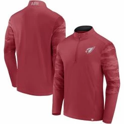 Men's Fanatics Branded Cardinal Arizona Cardinals Ringer Quarter-Zip Jacket -Metaverse shop unnamed file 8404