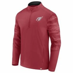 Men's Fanatics Branded Cardinal Arizona Cardinals Ringer Quarter-Zip Jacket -Metaverse shop unnamed file 8405