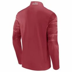Men's Fanatics Branded Cardinal Arizona Cardinals Ringer Quarter-Zip Jacket -Metaverse shop unnamed file 8406