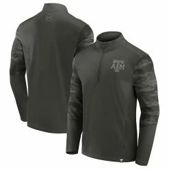 Men's Fanatics Branded Black Texas A&M Aggies OHT Military Appreciation Guardian Quarter-Zip Top