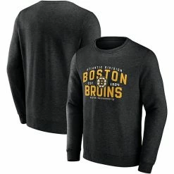 Men's Fanatics Branded Black Boston Bruins Classic Move Pullover Sweatshirt