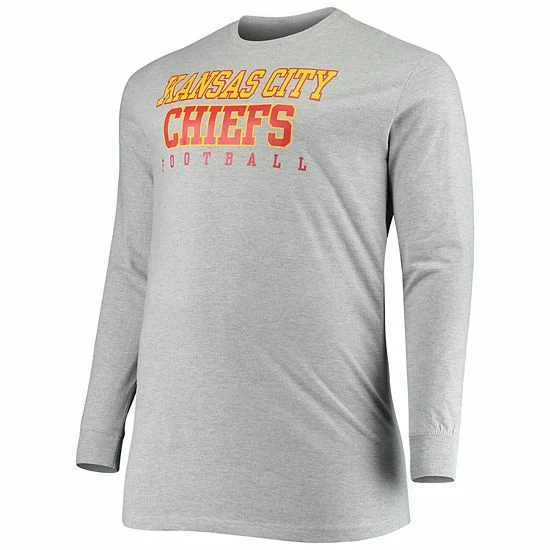 Men's Fanatics Branded Heathered Gray Kansas City Chiefs Big & Tall Practice Long Sleeve T-Shirt Men's Fanatics Branded Heathered Gray Kansas City Chiefs Big & Tall Practice Long Sleeve T-Shirt -Metaverse shop unnamed file 8425