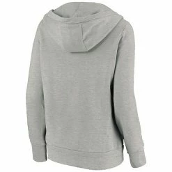 Women's Fanatics Branded Gray Vegas Golden Knights Primary Logo V-Neck Pullover Hoodie -Metaverse shop unnamed file 8434