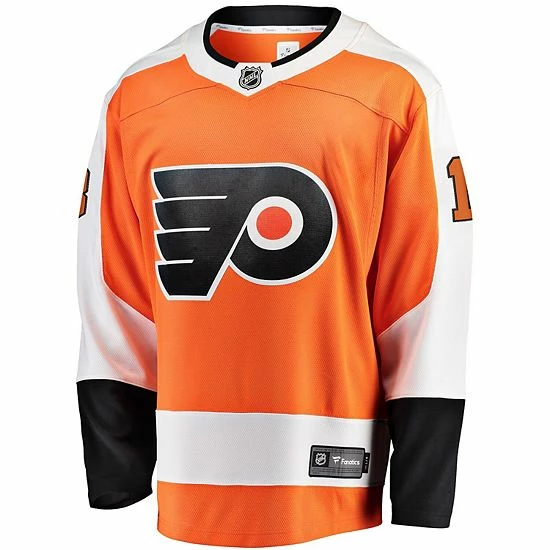 Men's Fanatics Branded Kevin Hayes Orange Philadelphia Flyers Home Premier Breakaway Player Jersey 4 Men's Fanatics Branded Kevin Hayes Orange Philadelphia Flyers Home Premier Breakaway Player Jersey - Image 2