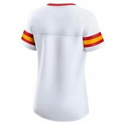 Women's Fanatics Branded White Kansas City Chiefs Sunday Best Lace-Up T-Shirt -Metaverse shop unnamed file 8478