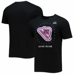 Men's Fanatics Branded Black Team USA Alpine Skiing T-Shirt -Metaverse shop unnamed file 8484