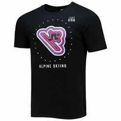 Men's Fanatics Branded Black Team USA Alpine Skiing T-Shirt -Metaverse shop unnamed file 8485