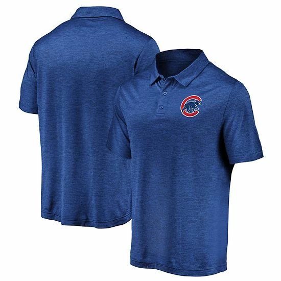 Men's Fanatics Branded Royal Chicago Cubs Iconic Striated Primary Logo Polo 3 Men's Fanatics Branded Royal Chicago Cubs Iconic Striated Primary Logo Polo