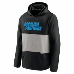 Men's Fanatics Branded Black Carolina Panthers Linear Logo Pullover Hoodie -Metaverse shop unnamed file 8582
