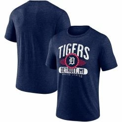Men's Fanatics Branded Heathered Navy Detroit Tigers Badge Of Honor Tri-Blend T-Shirt -Metaverse shop unnamed file 8593