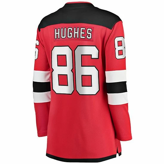 Women's Fanatics Branded Jack Hughes Red New Jersey Devils Home Premier Breakaway Jersey Women's Fanatics Branded Jack Hughes Red New Jersey Devils Home Premier Breakaway Jersey -Metaverse shop unnamed file 8619