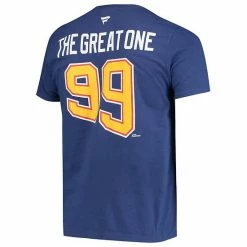 Men's Fanatics Branded Wayne Gretzky Blue St. Louis Blues Authentic Stack Retired Player Nickname & Number T-Shirt -Metaverse shop unnamed file 8623