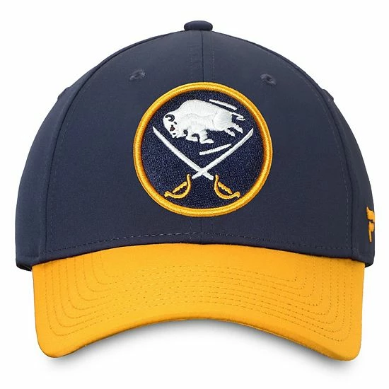 Men's Fanatics Branded Navy/Gold Buffalo Sabres Hometown Flex Hat 5 Men's Fanatics Branded Navy/Gold Buffalo Sabres Hometown Flex Hat - Image 3