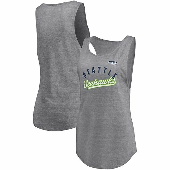 Women's Fanatics Branded Heathered Gray Seattle Seahawks Quality Time Scoop Neck Tri-Blend Tank Top Women's Fanatics Branded Heathered Gray Seattle Seahawks Quality Time Scoop Neck Tri-Blend Tank Top -Metaverse shop unnamed file 8678