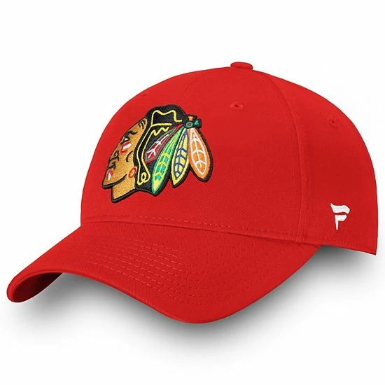 Men's Fanatics Branded Red Chicago Blackhawks Core Adjustable Hat Men's Fanatics Branded Red Chicago Blackhawks Core Adjustable Hat -Metaverse shop unnamed file 8717