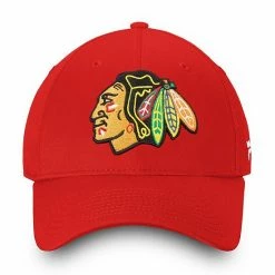 Men's Fanatics Branded Red Chicago Blackhawks Core Adjustable Hat 4 Men's Fanatics Branded Red Chicago Blackhawks Core Adjustable Hat -Metaverse shop unnamed file 8718