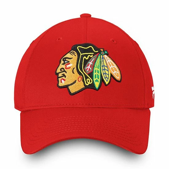 Men's Fanatics Branded Red Chicago Blackhawks Core Adjustable Hat Men's Fanatics Branded Red Chicago Blackhawks Core Adjustable Hat -Metaverse shop unnamed file 8718