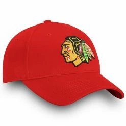 Men's Fanatics Branded Red Chicago Blackhawks Core Adjustable Hat 5 Men's Fanatics Branded Red Chicago Blackhawks Core Adjustable Hat -Metaverse shop unnamed file 8719